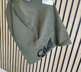 Czapka Chill khaki + haft czerń MiMi